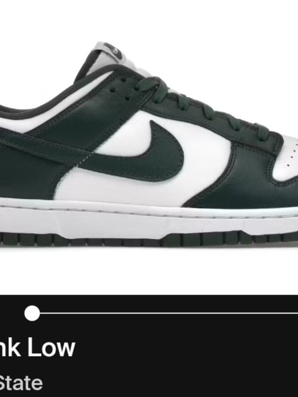 Nike Dunk Low Retro ‘Team Green / Michigan State’ - Men's 11